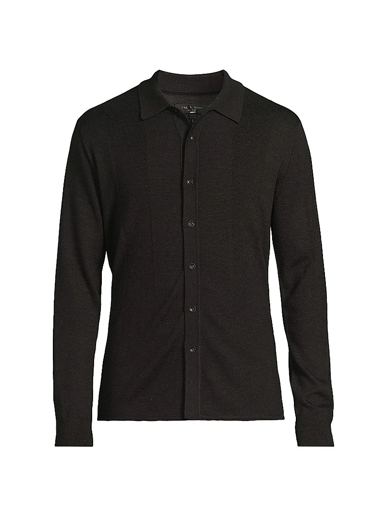 Crawford Wool-Cashmere Cardigan