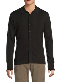 Crawford Wool-Cashmere Cardigan