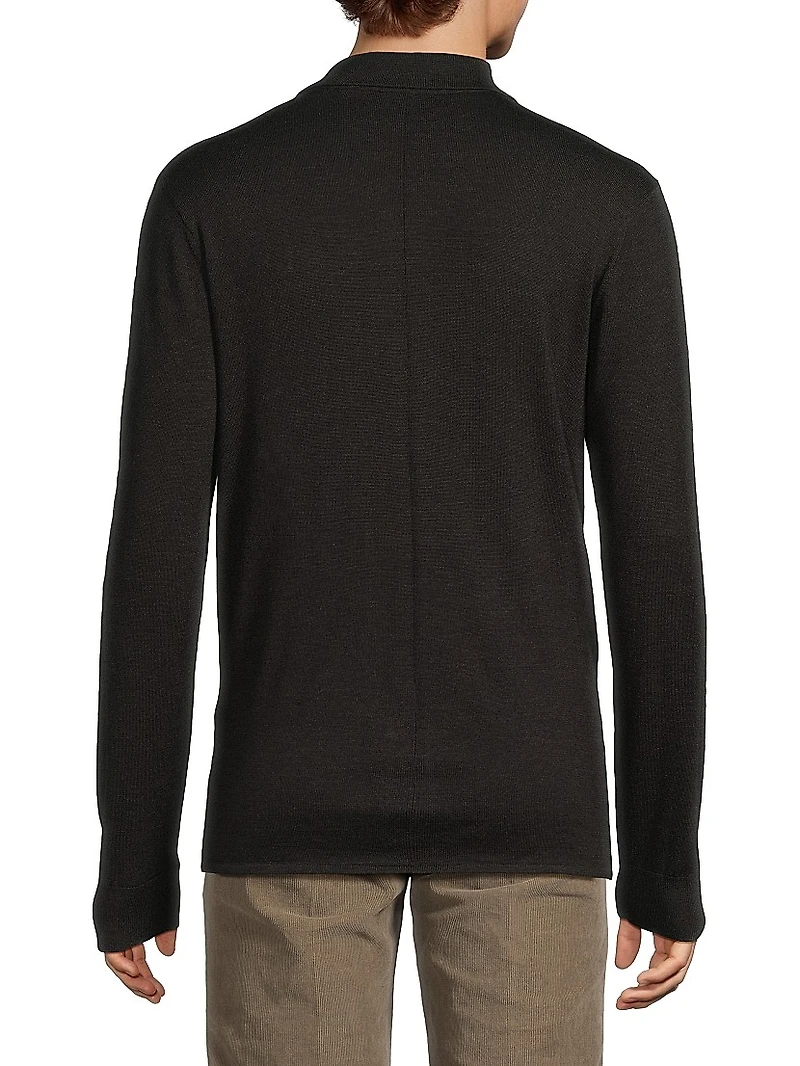 Crawford Wool-Cashmere Cardigan