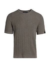 Crawford Wool-Cashmere Knit T-Shirt