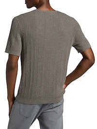 Crawford Wool-Cashmere Knit T-Shirt