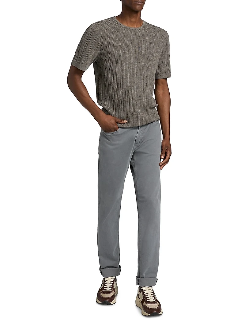 Crawford Wool-Cashmere Knit T-Shirt