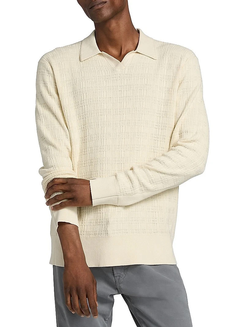 Harvey Plaid Johnny Collar Sweater