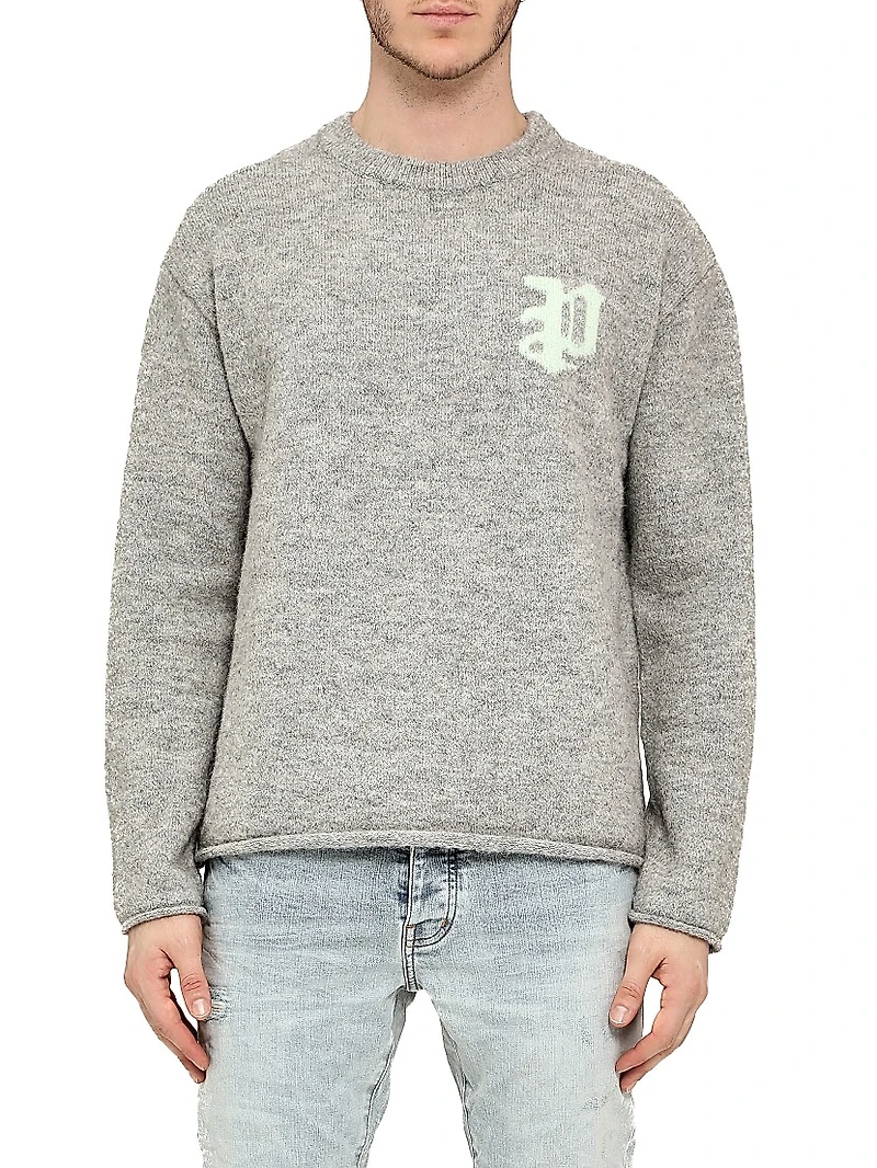 Logo Alpaca-Blend Relaxed Sweater