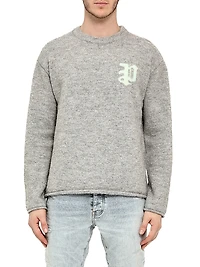 Logo Alpaca-Blend Relaxed Sweater