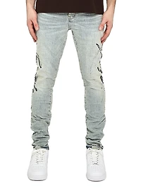 Logo Stretch-Denim Skinny Jeans