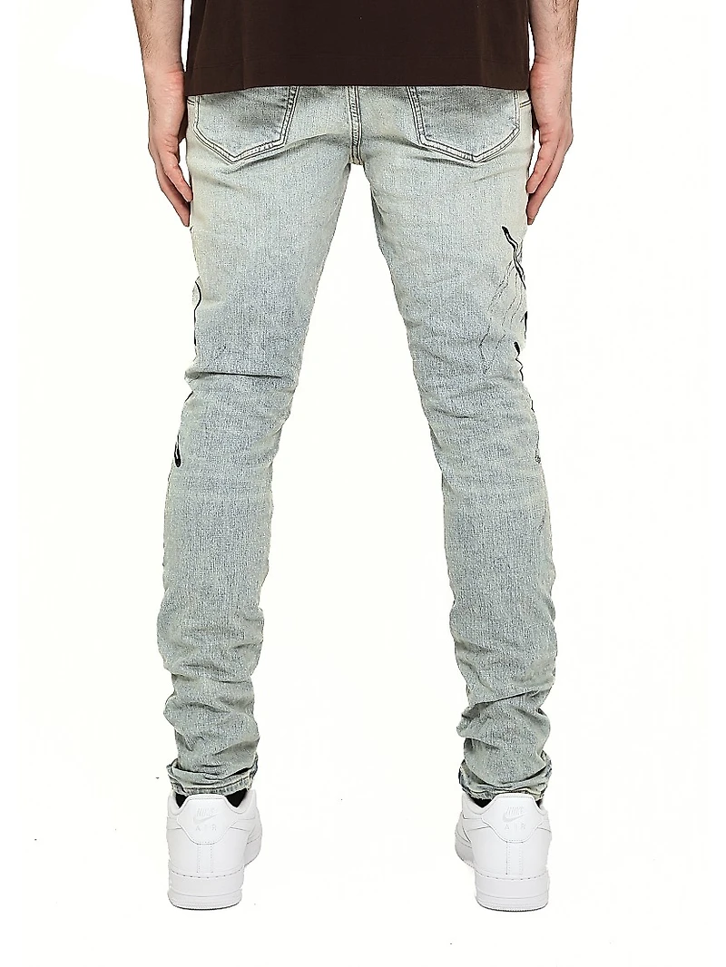 Logo Stretch-Denim Skinny Jeans