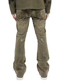 Stretch-Cotton Flared Jeans