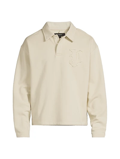 Fleece Crossback Polo Sweater