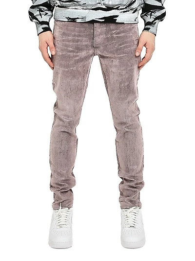 Washed Stretch-Cotton Skinny Jeans