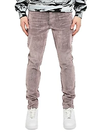 Washed Stretch-Cotton Skinny Jeans