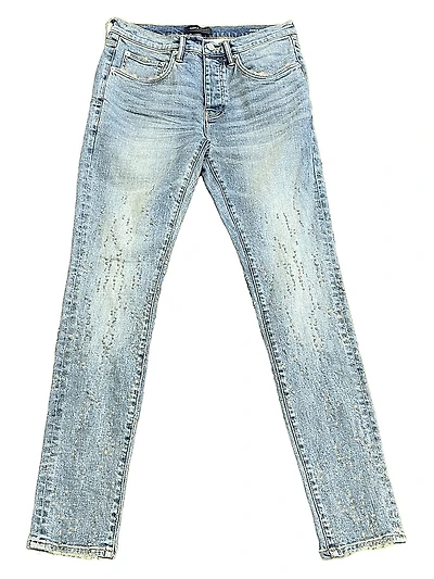 Weft Buckshot Distressed Skinny Jeans