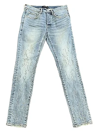 Weft Buckshot Distressed Skinny Jeans