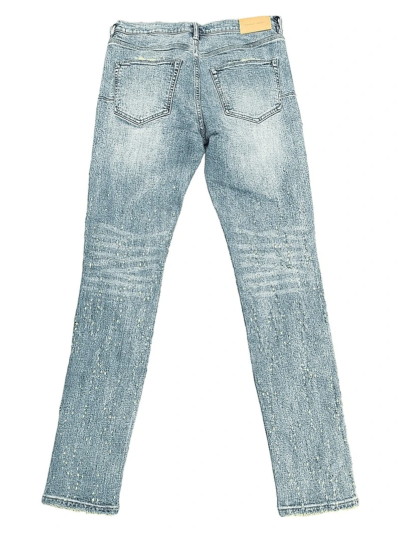 Weft Buckshot Distressed Skinny Jeans