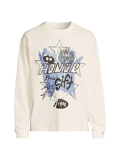 Pop Art Graphic Cotton Sweatshirt
