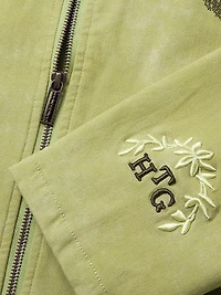 Graphic Washed Stretch-Cotton Twill Jacket