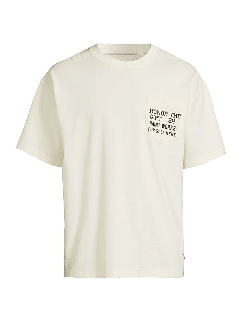 Paint Works Logo Cotton T-Shirt