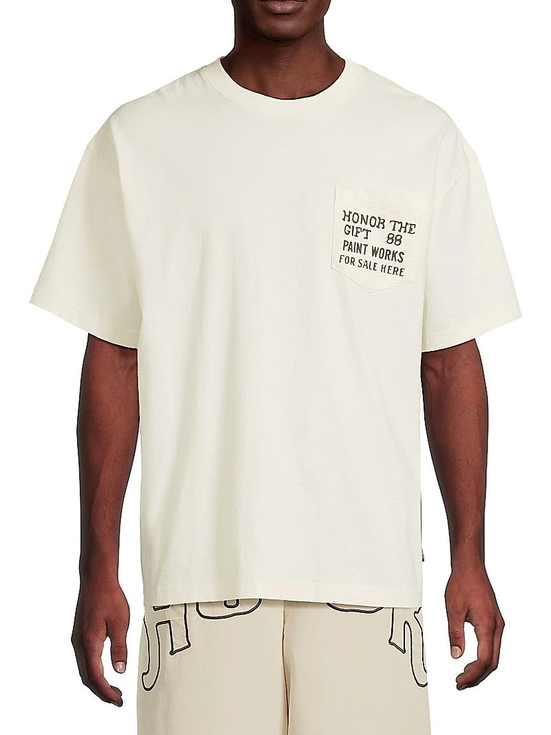 Paint Works Logo Cotton T-Shirt