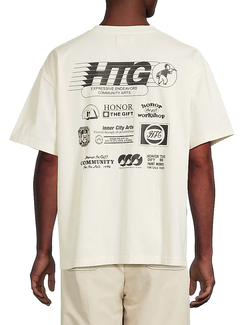 Paint Works Logo Cotton T-Shirt