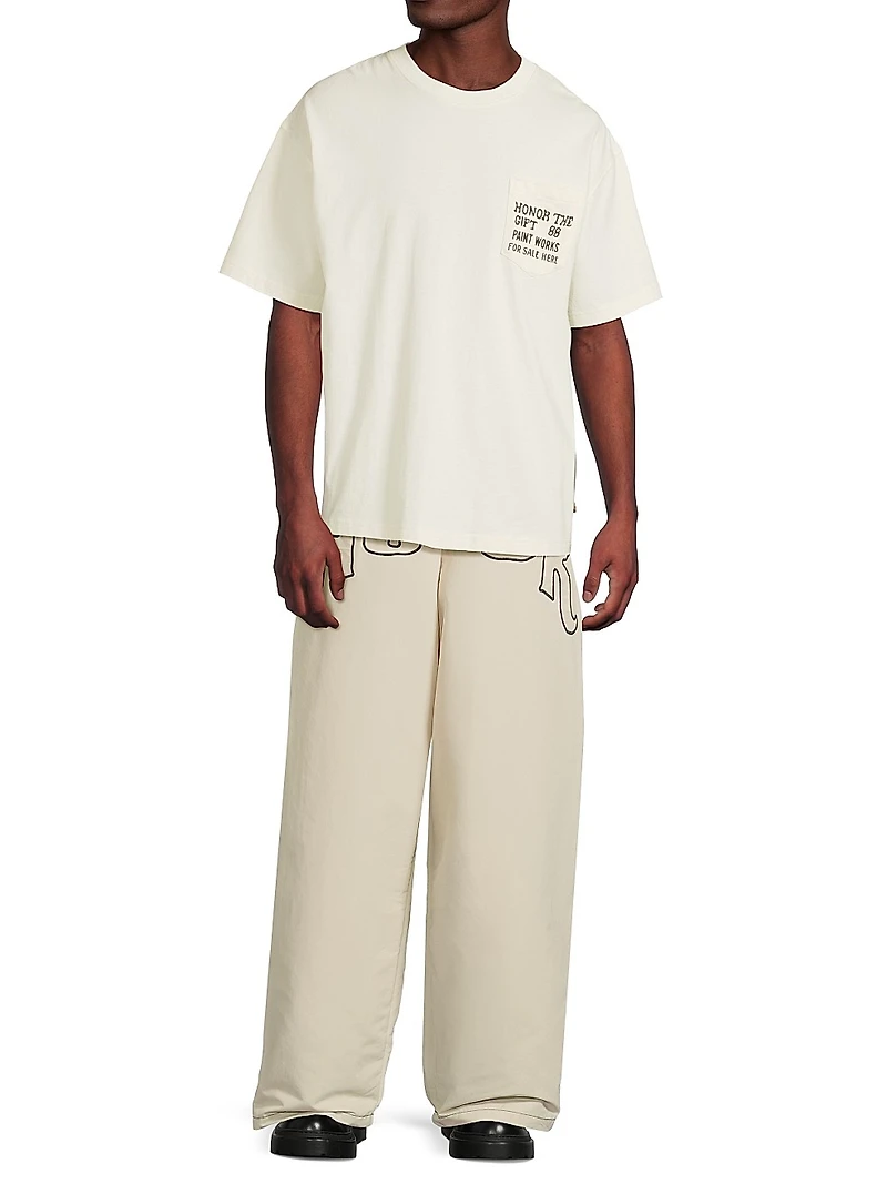 Paint Works Logo Cotton T-Shirt