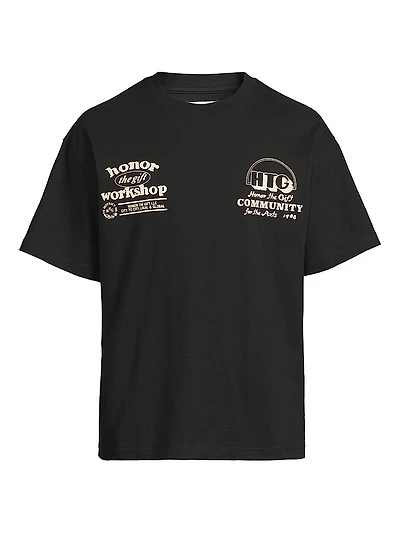 Workshop Logo Cotton Oversized T-Shirt