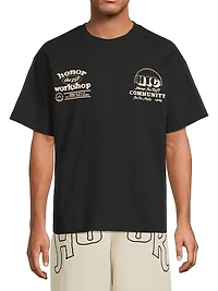 Workshop Logo Cotton Oversized T-Shirt