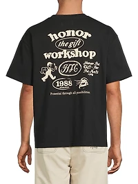 Workshop Logo Cotton Oversized T-Shirt