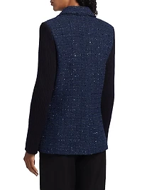 Elsa Embellished Double-Breasted Blazer