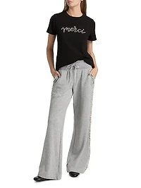 Ruffle Rhinestone Maddie Sweatpants