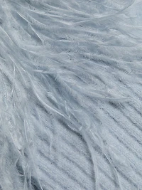 Bria Feather V-Neck Cardigan
