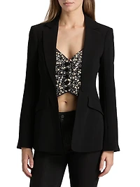 Cynthia Embellished Single-Breasted Blazer