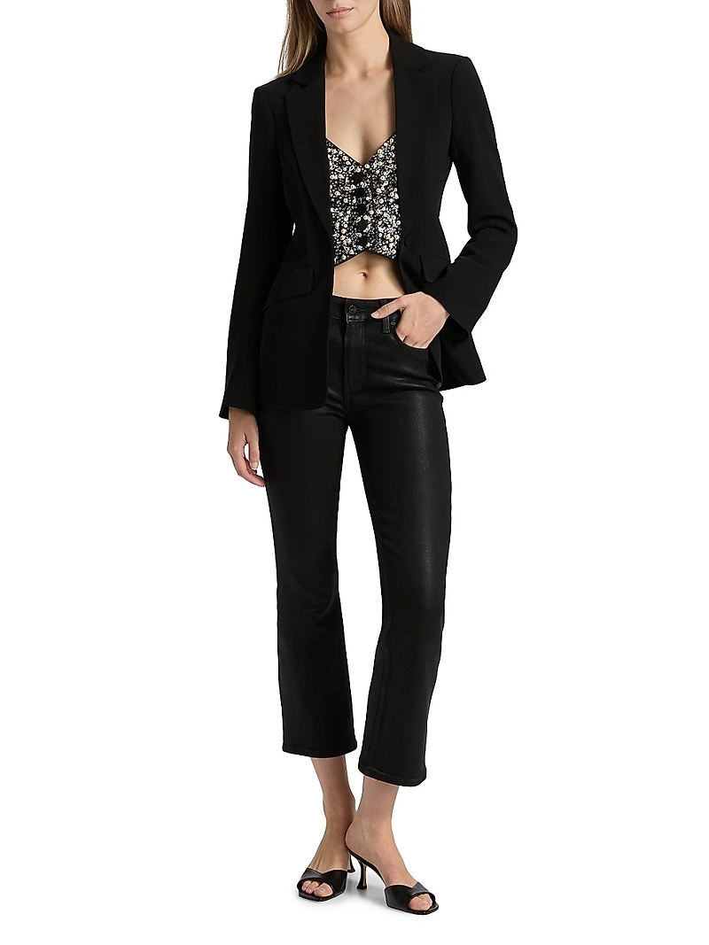 Cynthia Embellished Single-Breasted Blazer