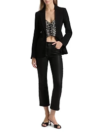 Cynthia Embellished Single-Breasted Blazer