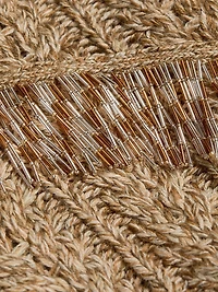 Lisabeth Bugle-Fringed Knit Cardigan