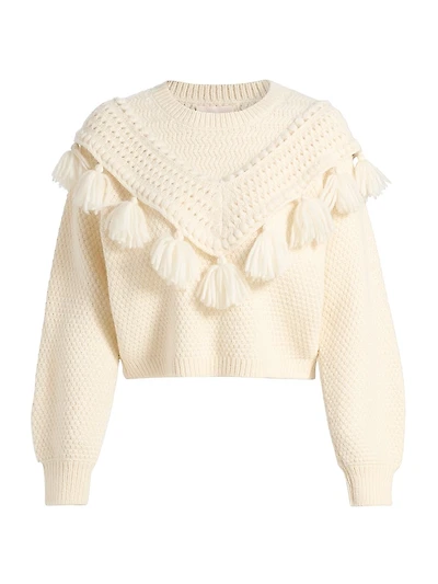 Mariali Knit Alpaca-Blend Pullover Sweater