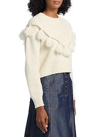Mariali Knit Alpaca-Blend Pullover Sweater