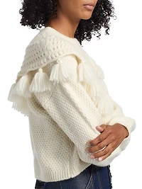 Mariali Knit Alpaca-Blend Pullover Sweater
