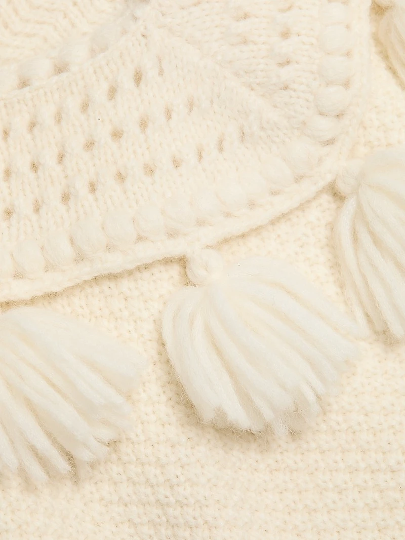 Mariali Knit Alpaca-Blend Pullover Sweater