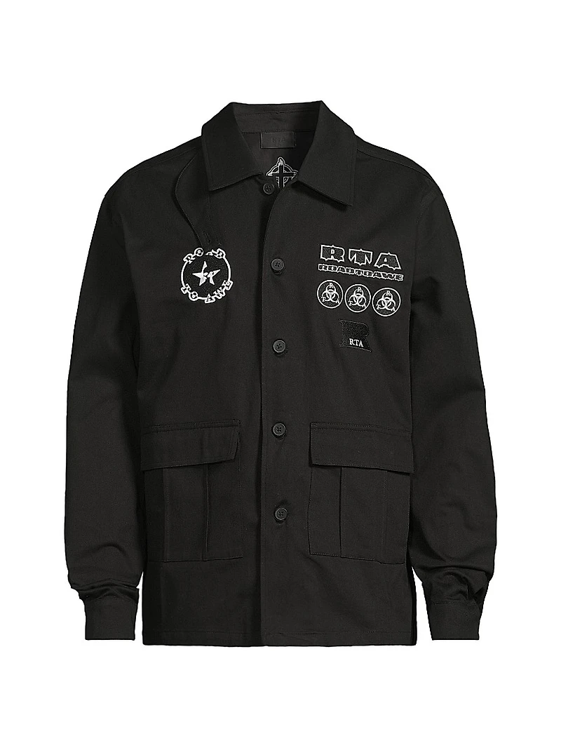 Lost Frequencies Nilton Logo-Embroidered Cotton Shirt