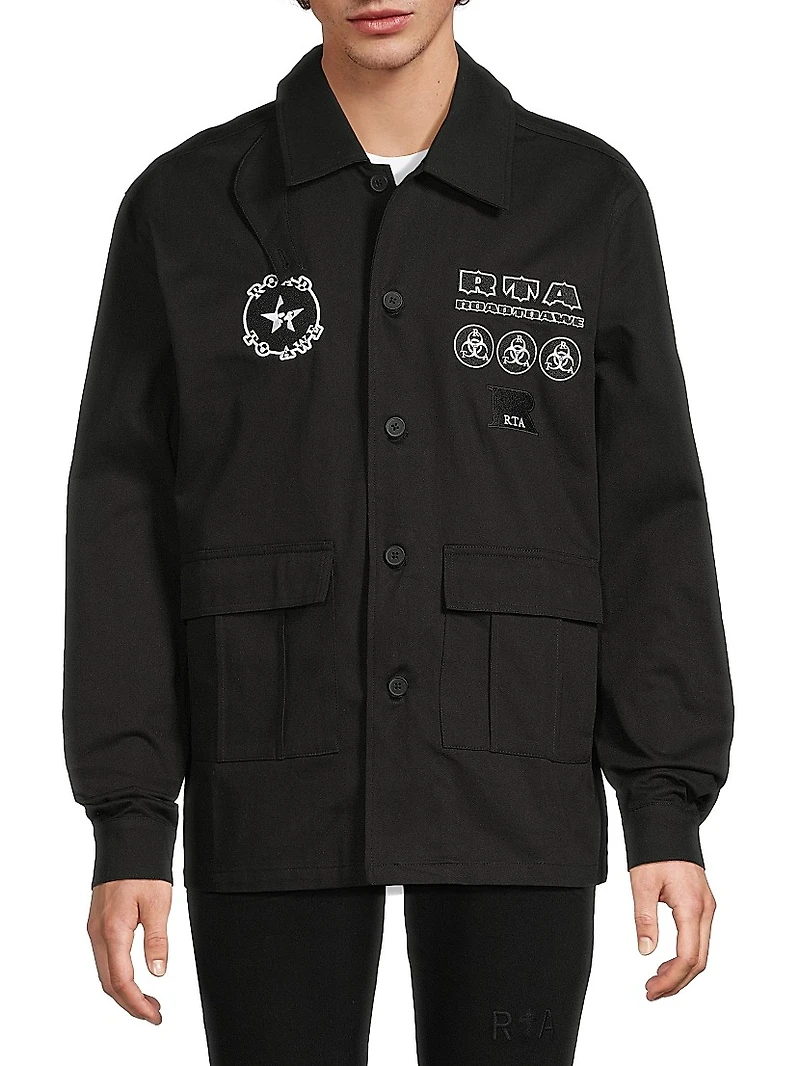 Lost Frequencies Nilton Logo-Embroidered Cotton Shirt