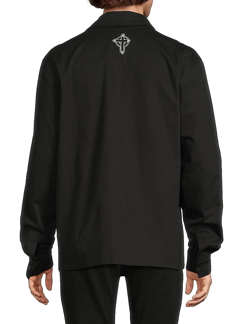 Lost Frequencies Nilton Logo-Embroidered Cotton Shirt