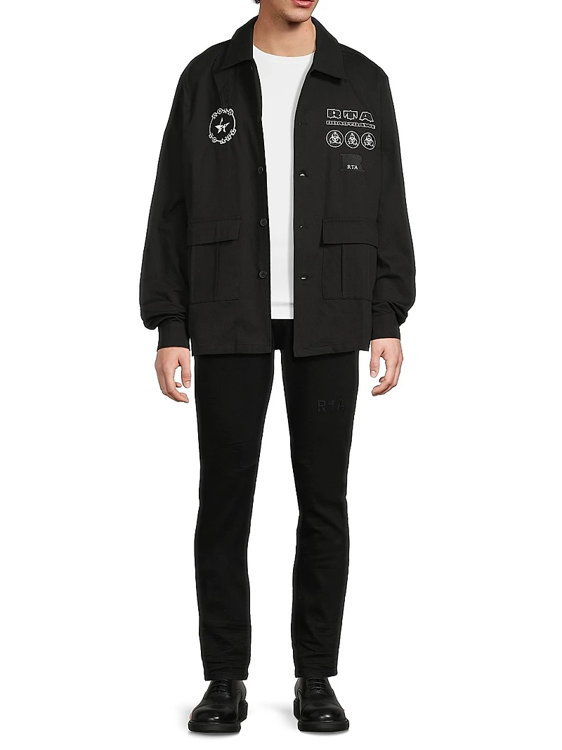 Lost Frequencies Nilton Logo-Embroidered Cotton Shirt