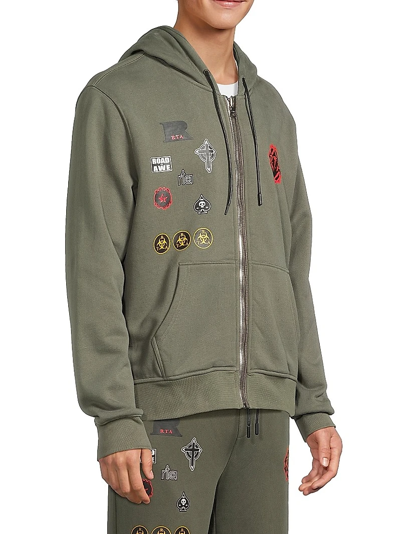 Lost Frequencies Floyd Military Patch Hoodie