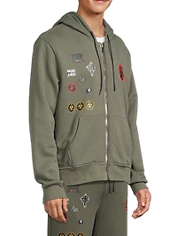 Lost Frequencies Floyd Military Patch Hoodie