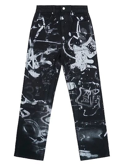 Lost Frequencies Ricardo Graffiti Slim-Fit Jeans