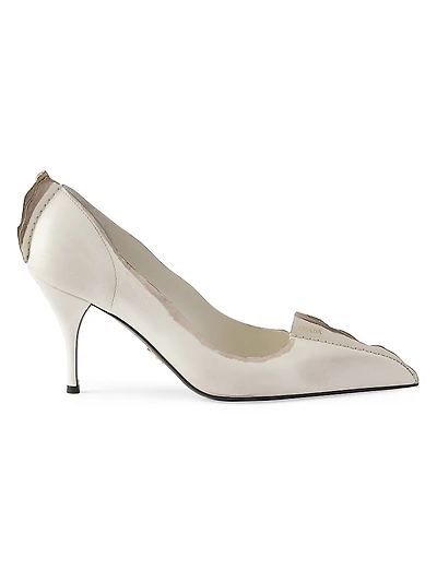 Antiqued Leather Pumps