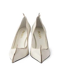 Antiqued Leather Pumps