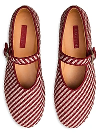 Marais Striped Mary Jane Flats