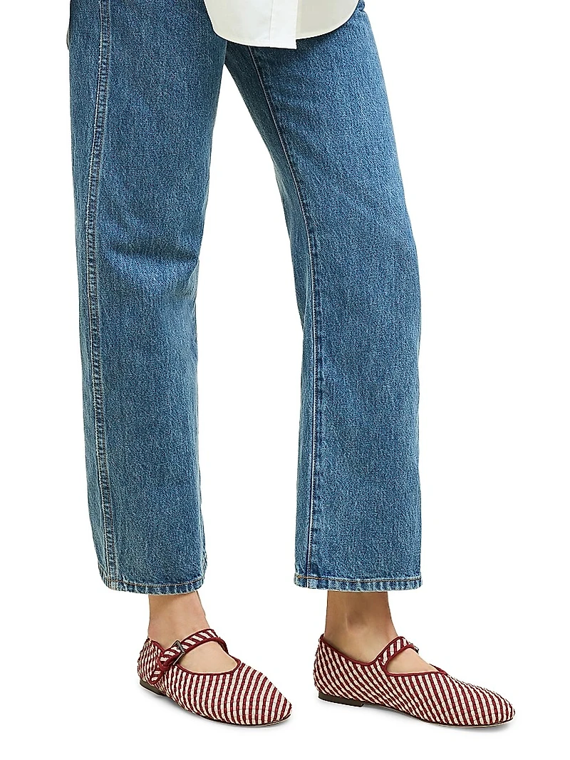 Marais Striped Mary Jane Flats