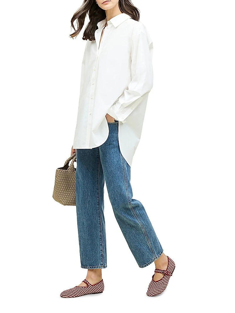 Marais Striped Mary Jane Flats